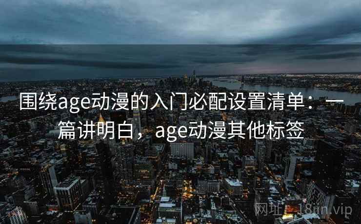 围绕age动漫的入门必配设置清单：一篇讲明白，age动漫其他标签  第1张
